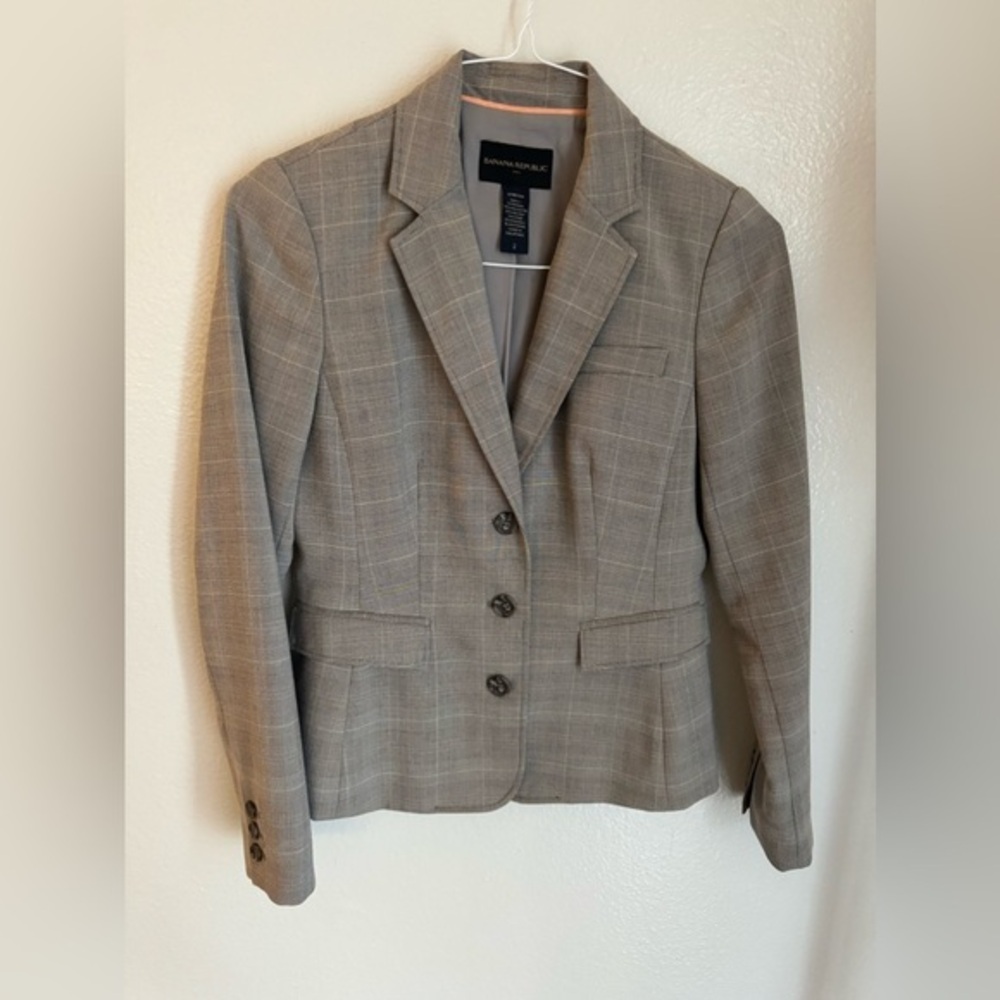 Banana Republic Gray Blazer Size 2